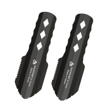 NACETURE Ultralight Aluminum Backpack Trowel Small Potty Multitool with Longer Handle, Essential for Hiking, Camping and Survival Bags (Black, 1 Pack)