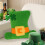St. Patrick's Day-kudde hattformad kudde 41x33 cm 4