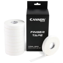 Cannon Sports 10 Pack Athletic Finger Tape - 0.5 Inch x 45 Feet Each Roll - Extra Strong Adhesive for Rock Climbing, Jiu-Jitsu, Wrestling, Martial