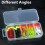 Soft Plastic Fishing Lures Set with Barbed Hooks 12pcs 7