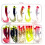 Soft Plastic Fishing Lures Set with Barbed Hooks 12pcs 8
