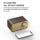 Enceinte Bluetooth rétro avec caisson de basses en bois marron 7