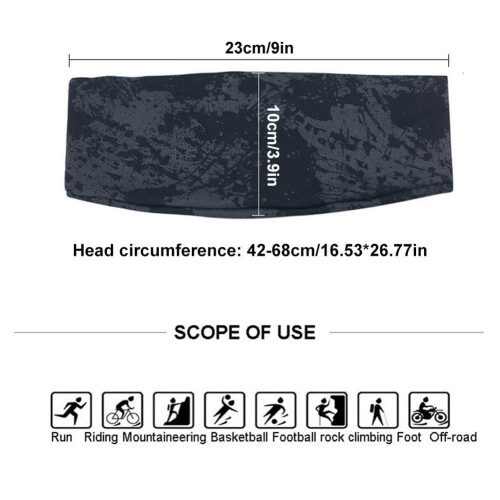 Polyester Sports Sweatband Antibacterial Breathable 2