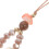 Soimiss Beaded Phone Charm Strap Stone Coffee 1Pack 6