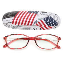 Fashionable Reading Glasses Blue Light Blocking High Light Transmittance Glasses for Elder(+350 )