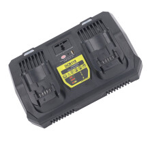 Dual Battery Charger 12V 14.4V 20V Lithium Ion Maintainer Charging Discharging Station 100?240V EU Plug