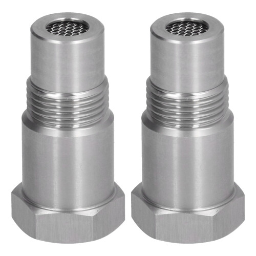 2Pcs Oxygen Sensor Adapter Welding Plug Engine Auxiliary with Filter Auto Parts M18x1.5