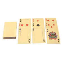 Waterproof Playing Cards Gold Foil Poker Cards Table Games for Family Game PartyEuro