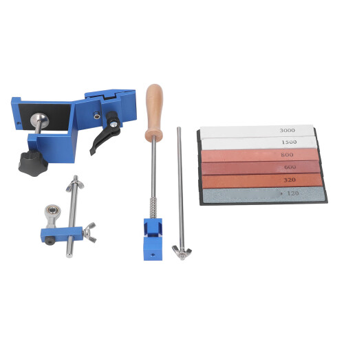 Fixed Angle Knife Sharpener Home Use Professional Quick Clip Knife Sharpening Kit with 6 Whetstones