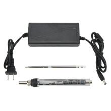Electric Soldering Iron Stainless Steel T12 0.91in Digital Display Portable Soldering Iron for Welding 100?240V US Plug