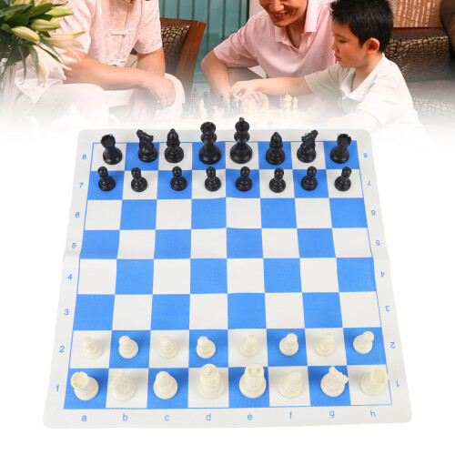 Travel Chess Set Plastic Pieces Kids 2