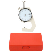 Thickness Gauge Portable Clear Scale Pointer Display Wear Resistant Thickness Micrometer for Measurement Pointed Head 0?10mm