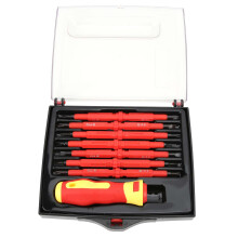 Electrical Screwdriver Tool Set Electrician's Insulated Magnetic 2Purpose Hardware 21829