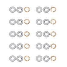 10pcs Thrust Ball Bearing Miniature High Precision Flat Steel Bearings (F10-18M 10x18x5.5mm)