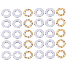 10pcs Thrust Ball Bearing Miniature High Precision Flat Steel Bearings Set (F6-12M 6x12x4.5mm)