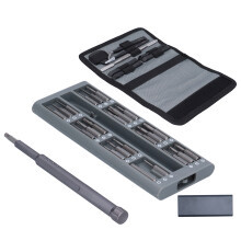 Screwdriver Set Magnetic Bit Kit Disassemble Tweezers Fastening Electronic Repair Tool Bag