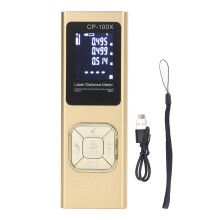 Laser Distance Meter Digital High Accuracy Handheld Portable Measure Measurement Tool Range Finder with Backlit LCD 100meter
