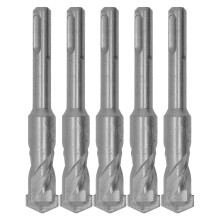 5Pcs Rotary Hammer Drill Bit Cemented Carbide Tip Spiral 2 Flutes Impact Drill Bit for Brick Stone 110mm 18mm/0.71in Open Diameter
