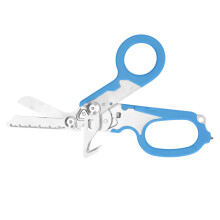 Folding Scissors Stainless Steel Clear Scale Wind Breaker Cutter Wrench Tool for Outdoor Blue