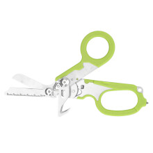 Folding Scissors Stainless Steel Clear Scale Wind Breaker Cutter Wrench Tool for Outdoor Green