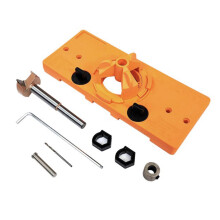 Yellow 35mm Hinge Jig Lightweight Wear Resistant Woodworking Hinge Drill Guide Hole Opener Locator