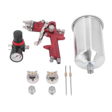 Air Spray Gun Fine Atomization Aluminum Alloy Lightweight Modes Pressure Adjustable Air Paint Sprayer 600ml