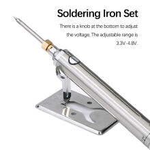 Soldering Iron Set Wireless USB Rechargeable Soldering Iron Mini Portable Battery Soldering Iron with USB Welding Tools