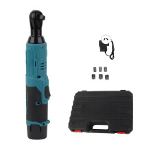 Electric Ratchet Wrench Set Rechargeable Tool Kit Variable Speed 90 Degree Angle AC 100?240VAU Plug