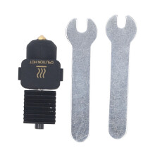 Brass Nozzle Hot End Kit Extrusion Heating Block with Heat Resistant Silicone Sock for Bambu Lab A1 A1 Mini 3D Printer 0.4mm