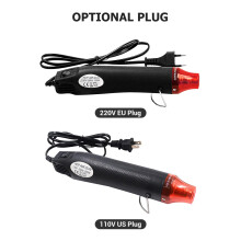 300W Hot Air Machine Portable Hot Air Gun Heating and Shaping Tool for Soft Clay Relief Powder Heat Shrinkable Sheet 110V US Plug
