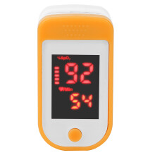 Finger Pulse Oximeter Blood Oxygen Meter Monitor Sensor Fingertip SpO2 Measure Oxygen Saturation MonitorOrange