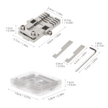 Key Cutting Machine Accessories Universal Key Clamping Fixture with Storage Box Multifunction General Key Fixtures for Key Cutting Machines