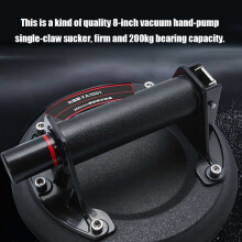 8inch Vacuum Suction Cup 200kg Bearing Capacity Heavy Duty Vacuum Lifter for Granite Glass Lifting