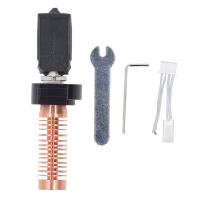 Extruder Hotend Kit 0.4mm Hardened Steel Nozzle and Heating Block Heatbreak Hot End Replacement for AD5M 3D Printer