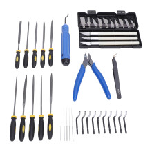 Needle File Tool Kit 3D Printer Grinding Trimming Set for Nozzle Cleaning and Model Carving