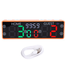 Electronic Scoreboard 10 Digits Touch Screen Tabletop Score Counter for Basketball Volleyball Chess Table Game