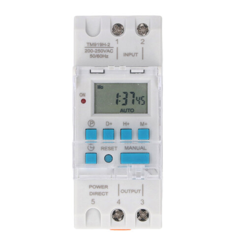 7 Day Programmable Timer LCD Display Digital Timer Switch Automatic Cycle Timing Controller Battery Backup Memory