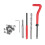 Thread Repair Insert Kit HSS Taps Drill Bit Lug Breaking Tool for M10 Damaged ThreadsM10x1.0mm 2