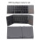 Portable Bluetooth Folding Keyboard 63 Keys with TouchPad, Rechargeable, Black 6
