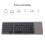 Portable Bluetooth Folding Keyboard 63 Keys with TouchPad, Rechargeable, Black 9