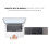Portable Bluetooth Folding Keyboard 63 Keys with TouchPad, Rechargeable, Black 11