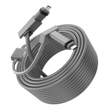 2 in 1 Replacement Cable for Gen 2 Dish Antenna 75FT Rectangular Satellite Cable and 3FT Ethernet Adapter