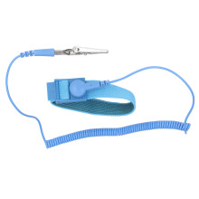 Static Resistant Wrist Strap Adjustable Reusable ESD Bracelet Wristband for Electronic Equipment Blue
