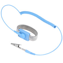 Anti Static Wrist Strap ESD Grounding Metal Wristband 1.8m Long Wire for Workshop Metal Colour Wristband