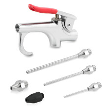 1/4in Handheld Dust Blower Zinc Alloy Portable Air Dust Blow Gun for Cleaning American Style 90PSI