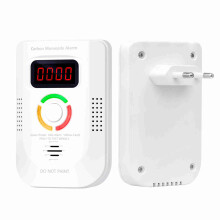 Carbon Monoxide Detector Electrochemical Sensor Carbonic Oxide Detector Digital Display Sound and Light Alarm LED Indicator Light Functions