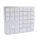 Wireless Numeric Keypad 35 Keys Bluetooth/2.4G Rechargeable Silver White 1