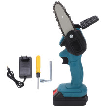 Mini Hand Saw 4in Portable Electronic 1?Handed Trimming Tool Chainsaw with Brush