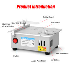 Mini Multifunctional Table-Saw Electric Desktop Saws Small Household DIY Cutting Tool Woodworking Lathe Machine