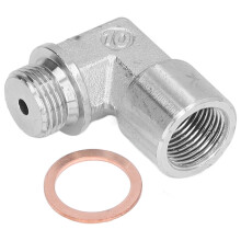Oxygen Sensor Extender Spacer 90?? Angled O Sensor Extension Gasket Fitting M18x1.5 Thread